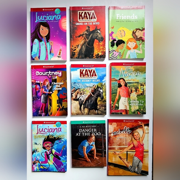 American Girl Books Bundle Of 9 Pre-loved Paperback Chronicle Books Reading Time - Picture 2 of 13